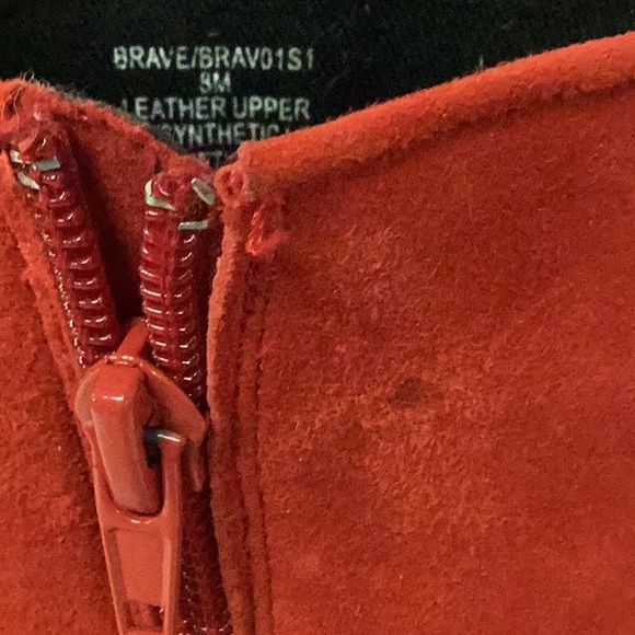 Steve Madden red heeled ankle boots - Picture 4 of 5